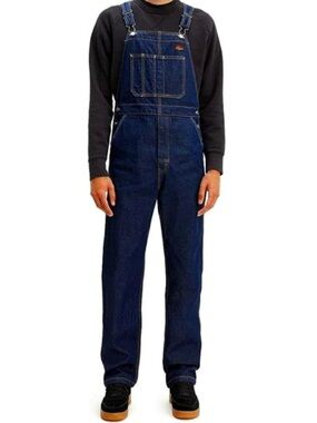 Levi’s Men’s RT Carpenter 100% Cotton Denim Dark Wash Overalls Size XL